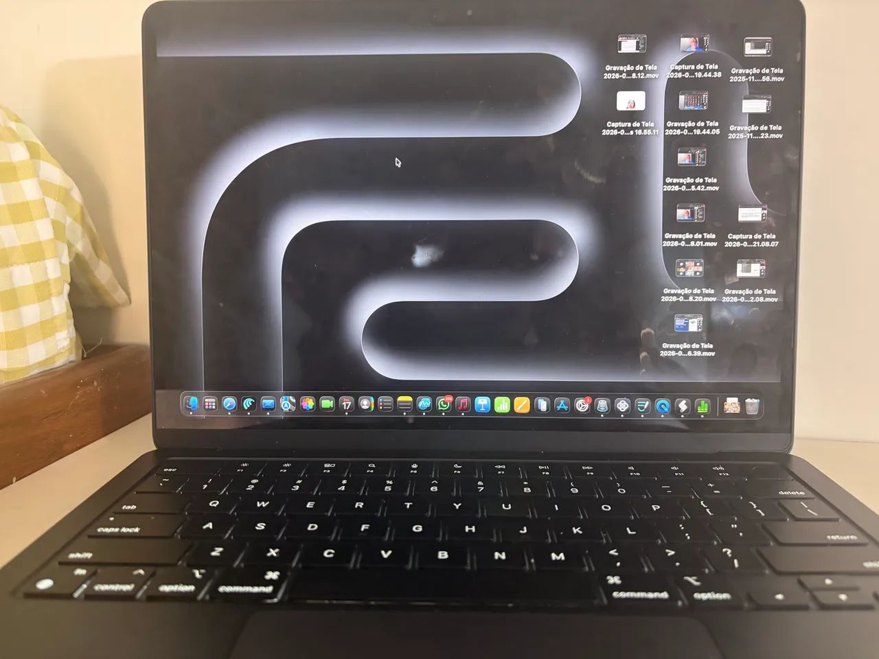 Macbook air m2 16gb ram, 256gb de memória, usado em boas condições