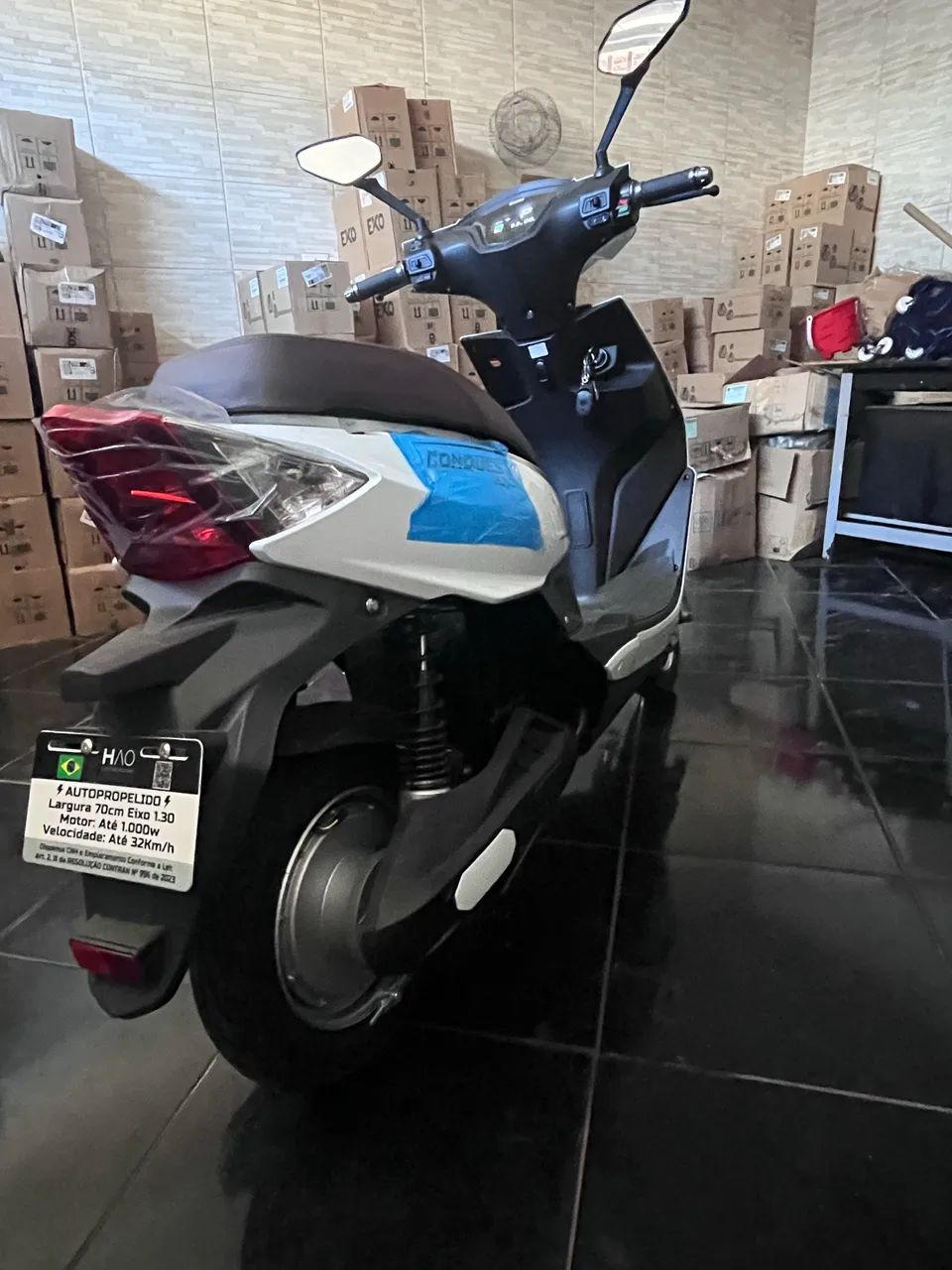 Bicicleta elétrica scooter 1000w hao  conquest  - Foto 5