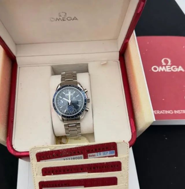 Omega Speedmaster Triple Date Blue Dial - Foto 4