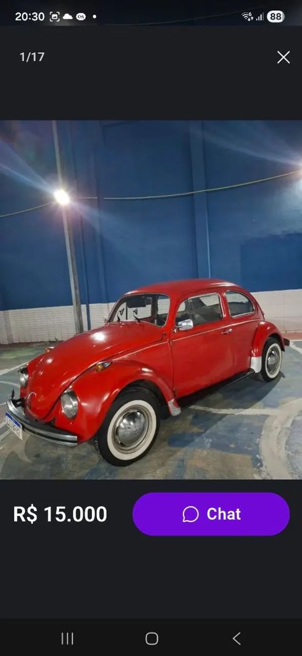 Volkswagen Fusca 1300 1980
