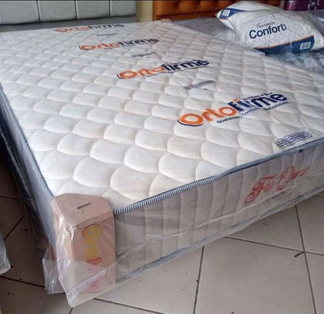 Cama Casal Box Molas Ensacadas Fio Ouro em Oferta. Entrega Grátis  - Foto 3