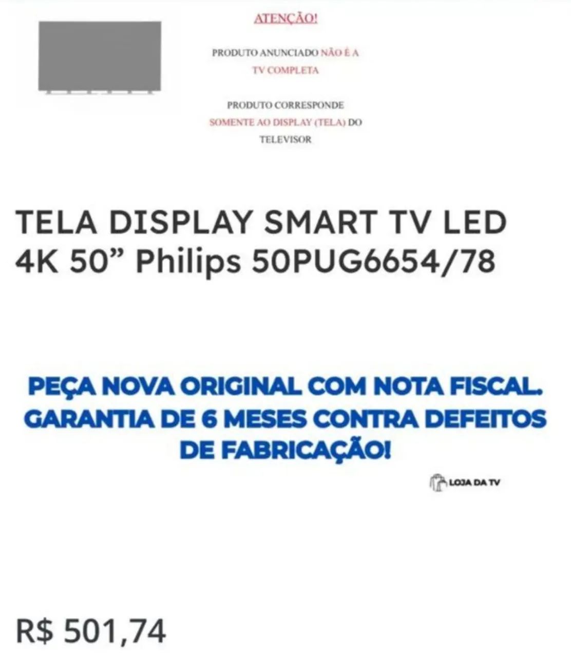 Smart TV Philips 50" PUG - Foto 4