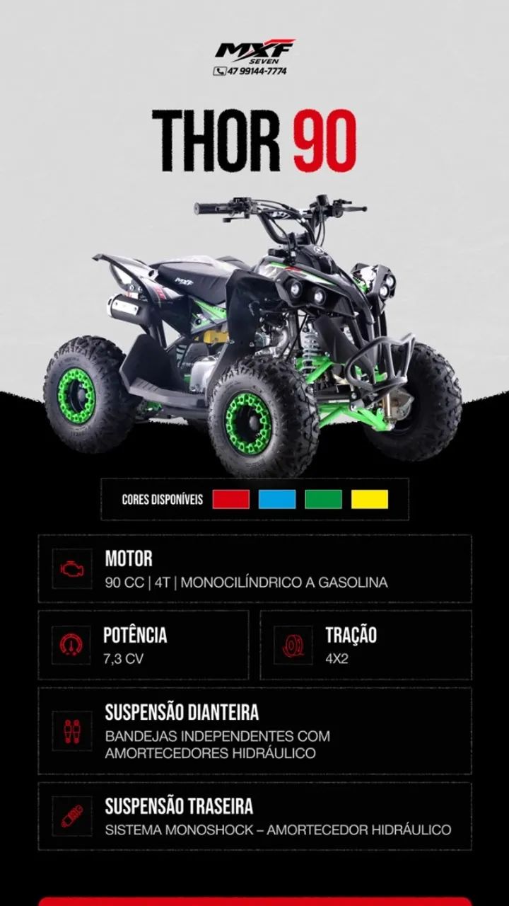 MXF  mini quadriciclo THOR 90cc