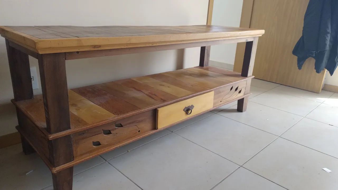 Vendo Rack madeira maciça  - Foto 3