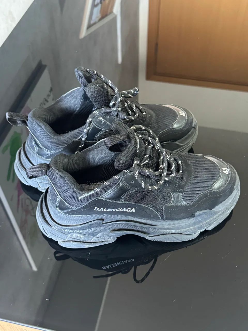 Balanciaga triple s original preto - Foto 2
