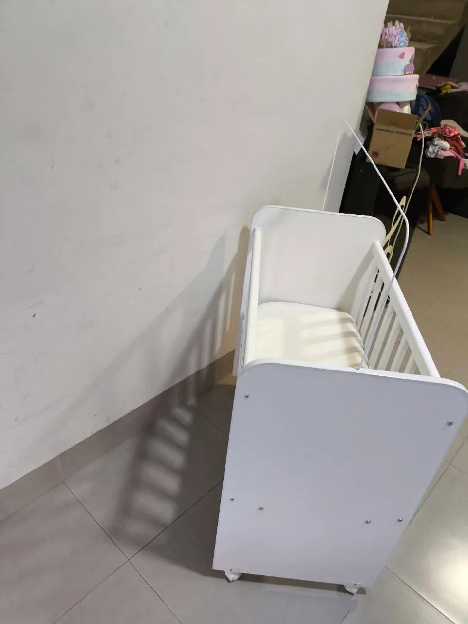 Berço Moisés com Colchão e Suporte Mosqueteiro Novinho  - Foto 4