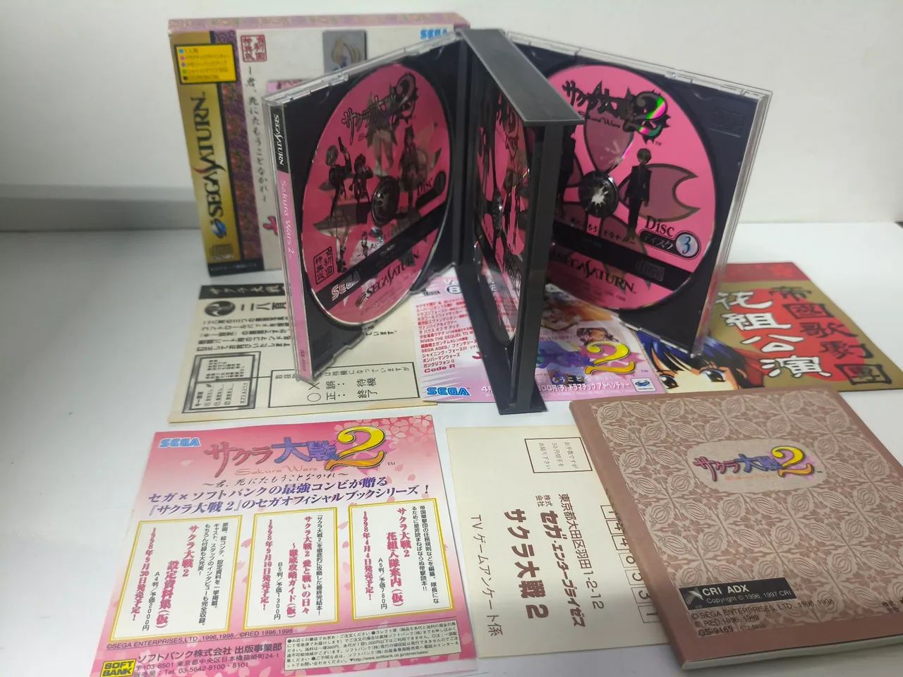 Sakura Taisen 2 cib Sega Saturn completo - Jogos de Vídeo Game