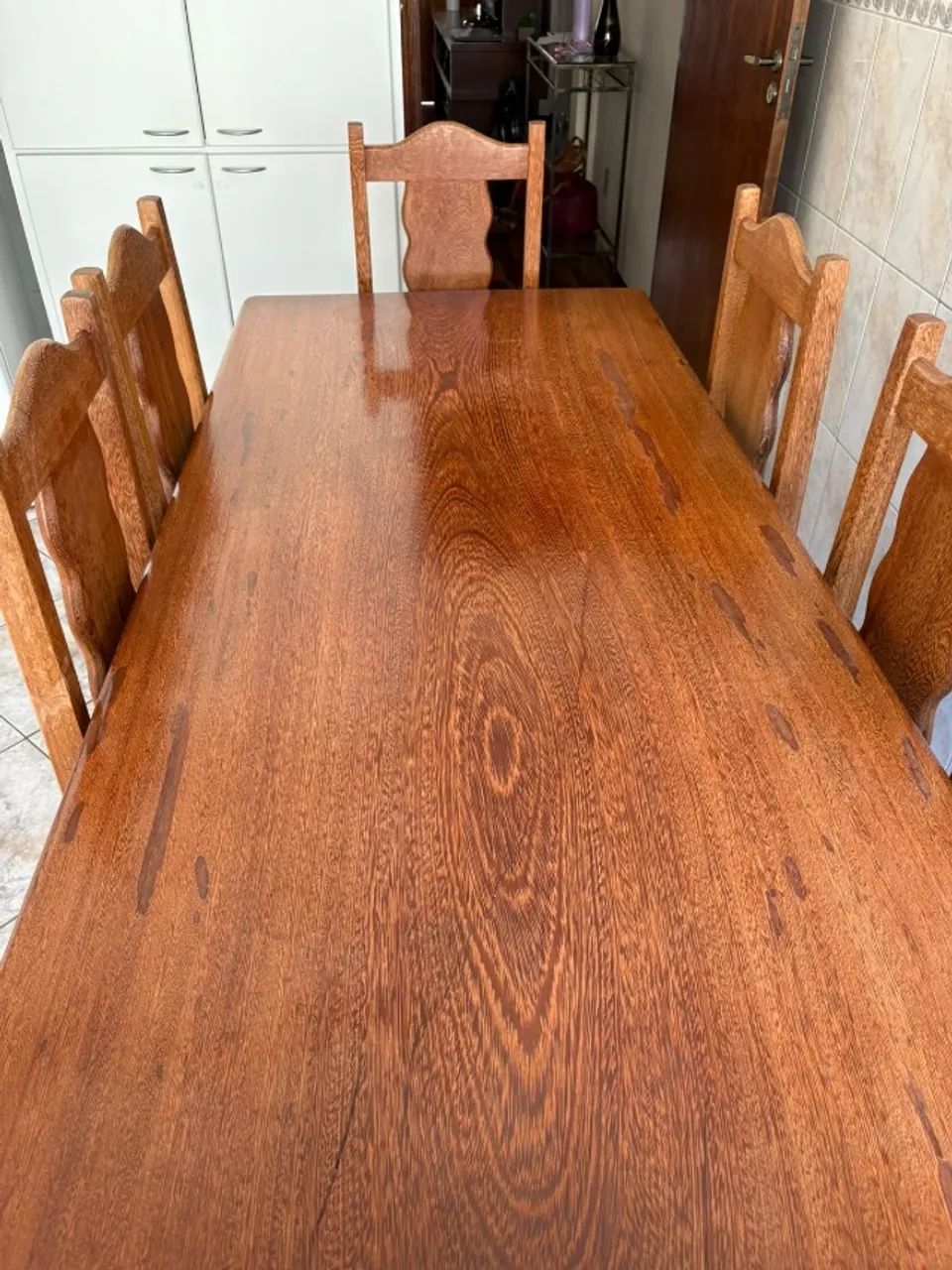 Mesa de jantar de madeira - 6 lugares - Foto 4