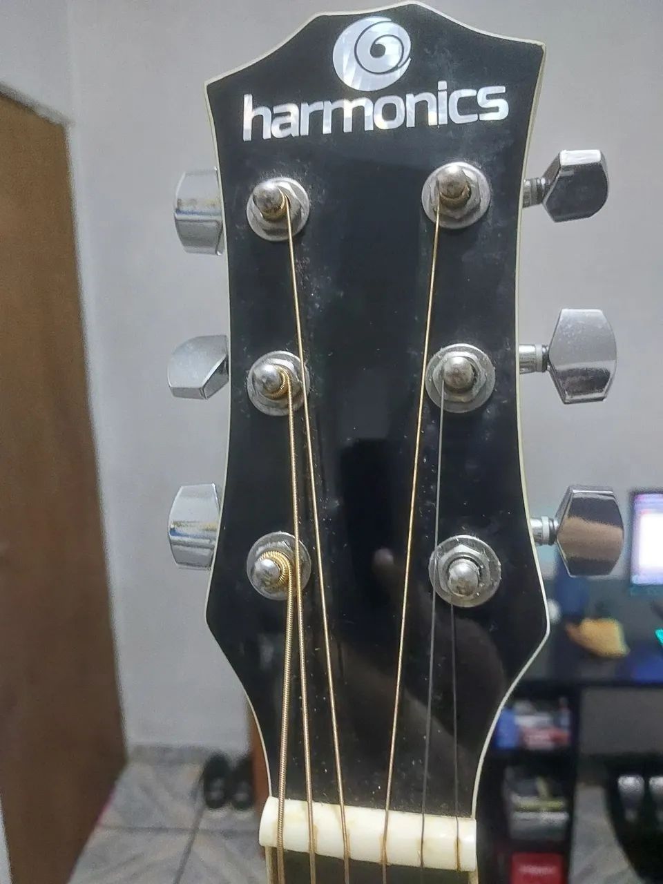 Kit Violão Harmonics Elétrico Acústico GE30BK - Foto 4