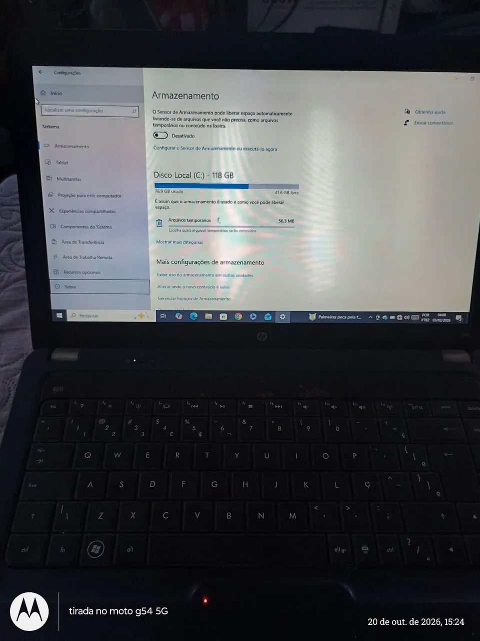 Notebook Hp core i5 4 GB de ram e SSD de 120gb - Foto 3