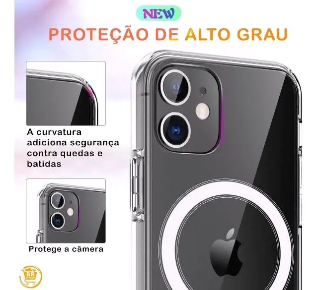 Capa para iphone 12 e modelos magsafe com proteção contra impacto  - Foto 5