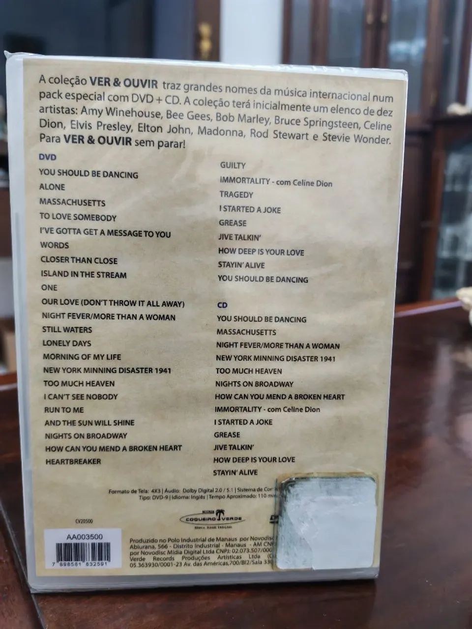 Combo DVD + CD Bee Gees - Coleção Ver E Ouvir (Lacrado de Fábrica