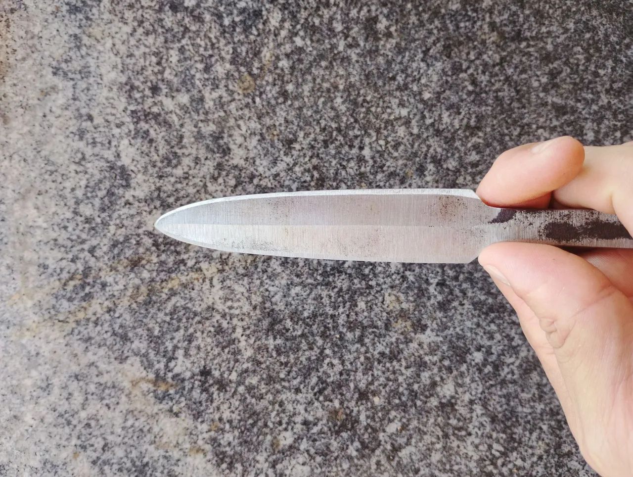 Kunai artesal de aço carbono  - Foto 2