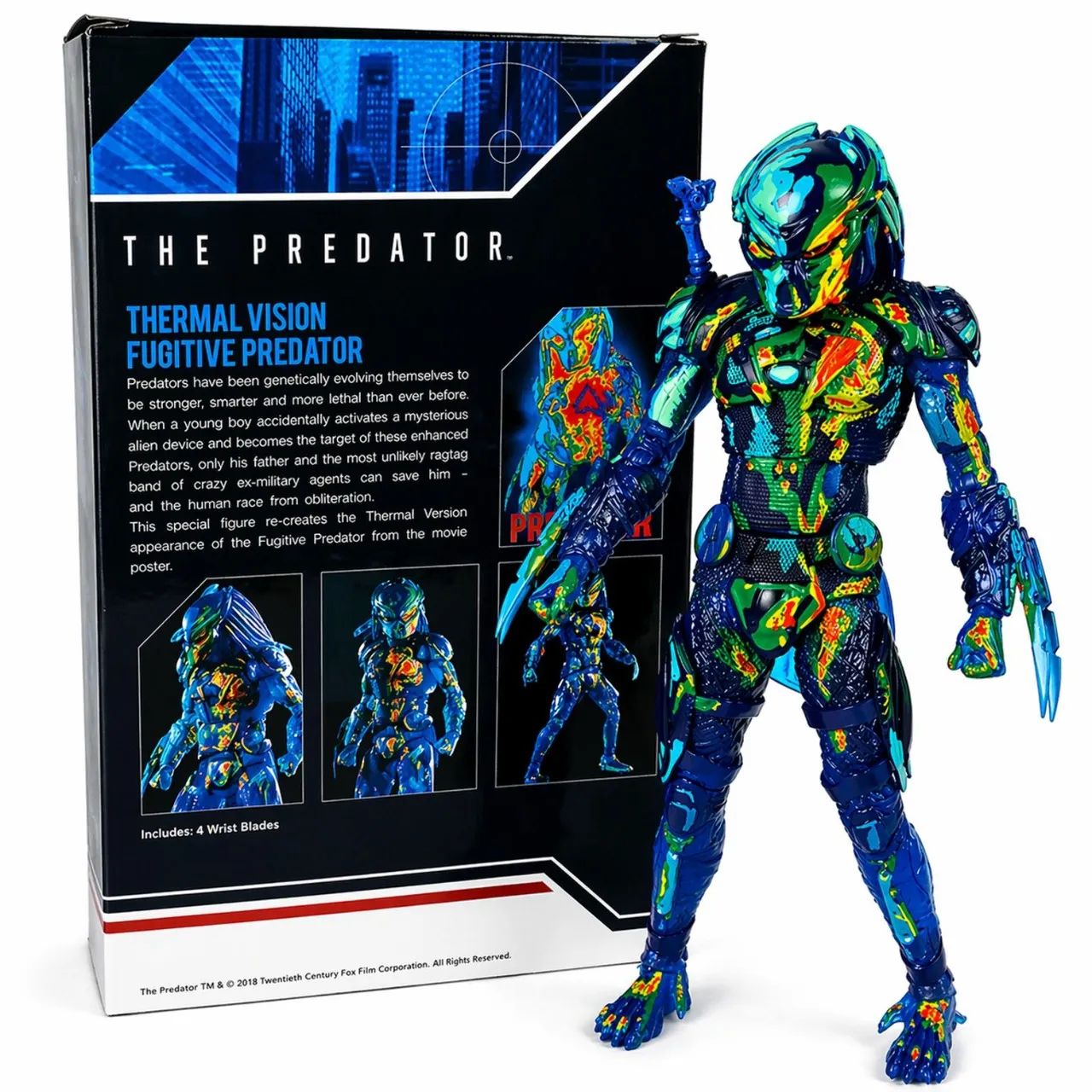 Boneco articulado Action Figure Predador Thermal Vision Fugitive Predator Neca - Foto 3