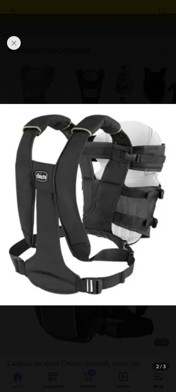 Canguru Chicco para bebê ergonômico  - Foto 5