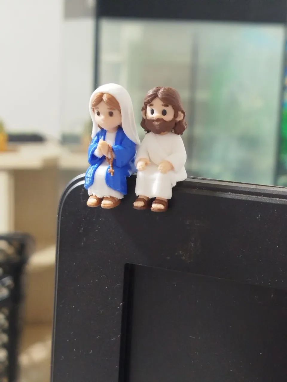 Mini Jesus e Mini Maria feitos em 3D - Foto 4