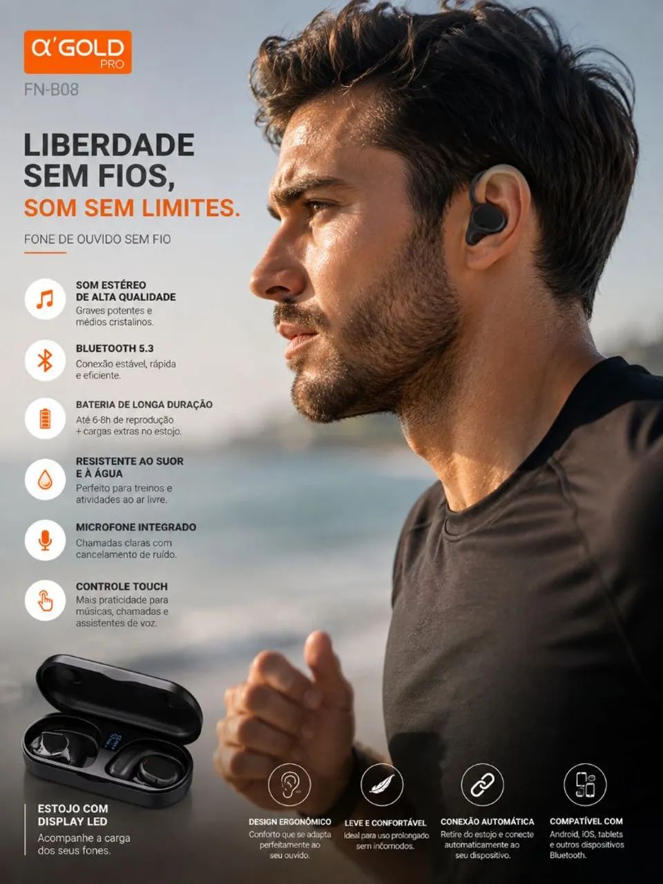 Fone de Ouvido Corrida - Foto 3