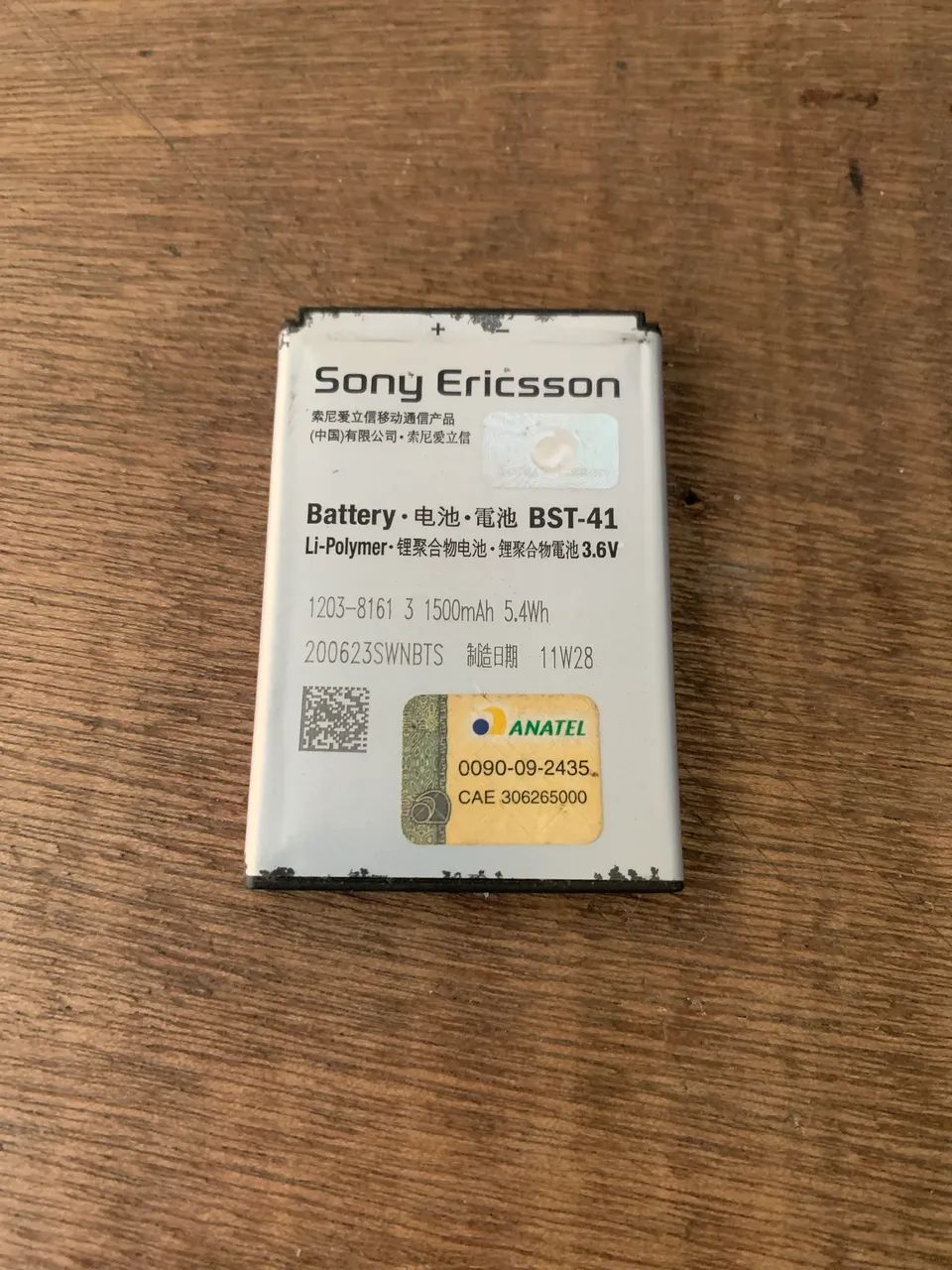 Bateria SONY ERICSON ZERADA E SEM CARGA
