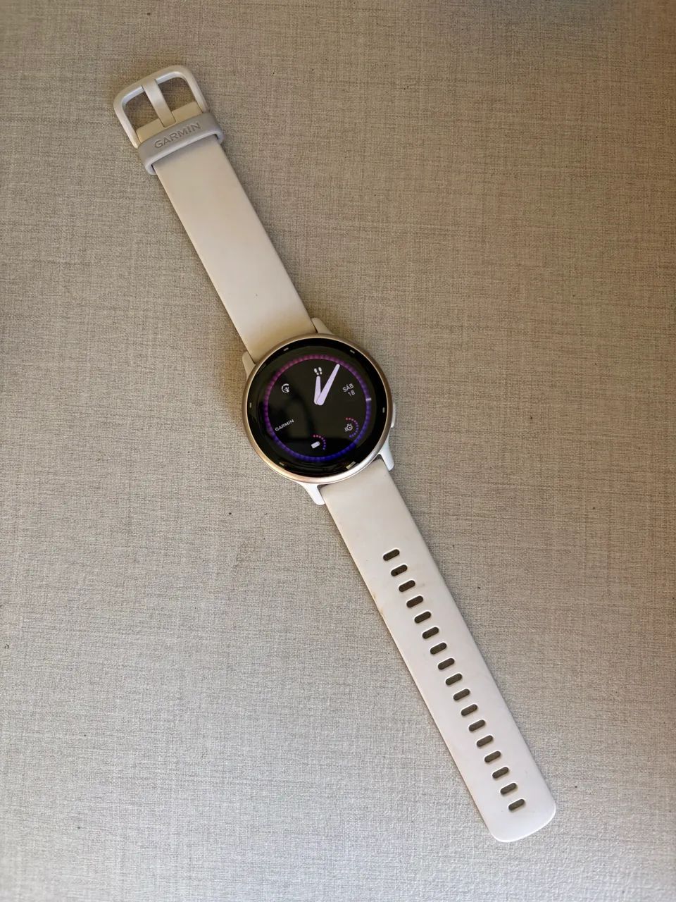 Relógio Garmin Vivoactive 5 marfim - Foto 3