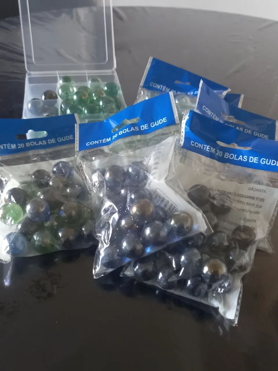 Bolinhas de gude espelhadas 