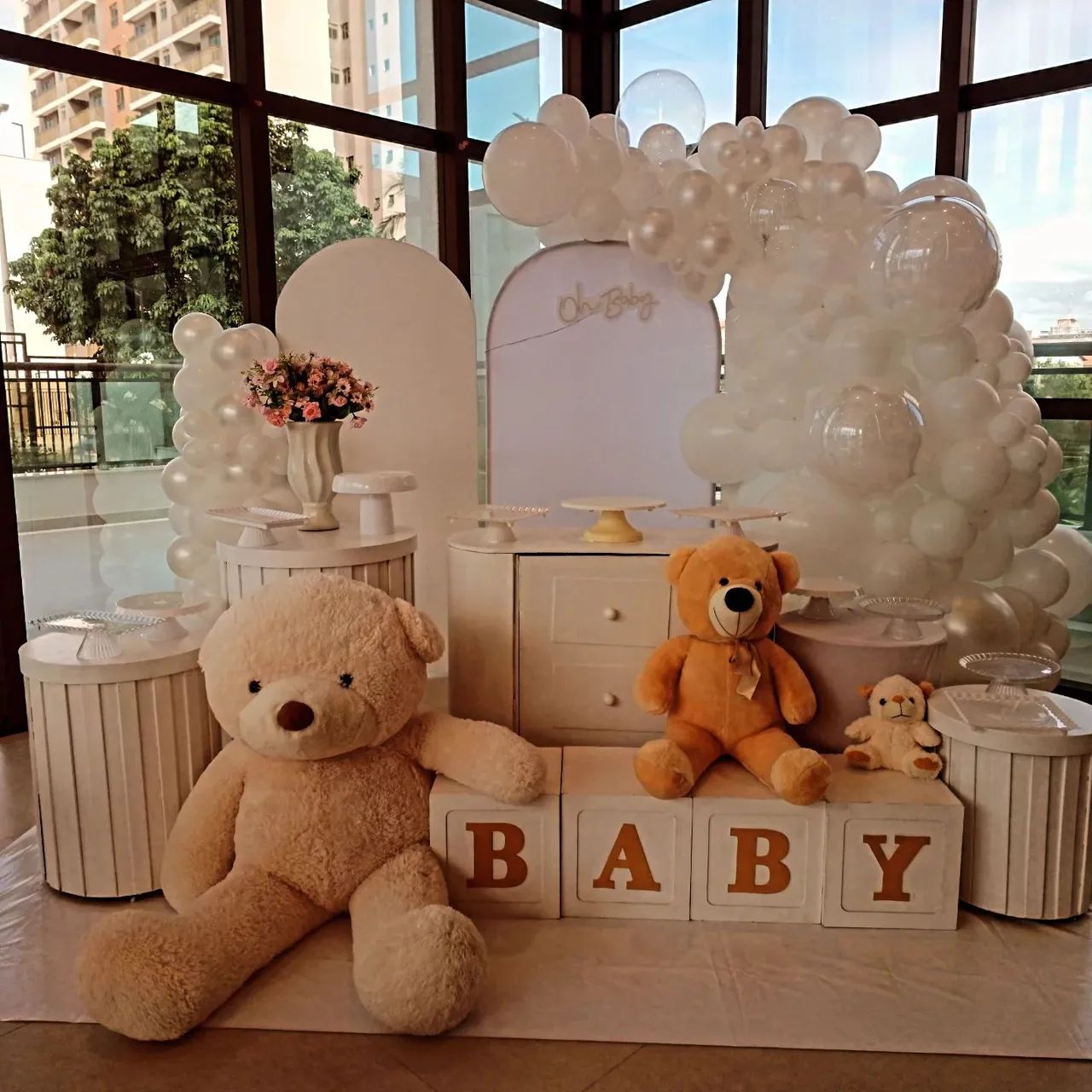 Decoração chá revelação fraldas - Foto 5