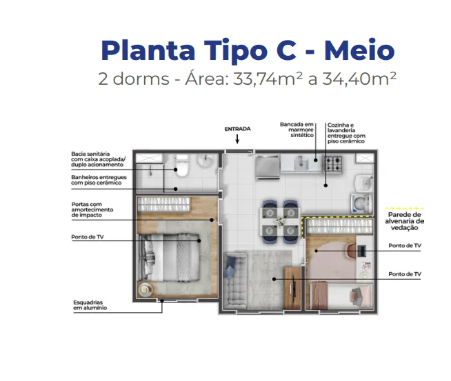 PLANTA 34m²