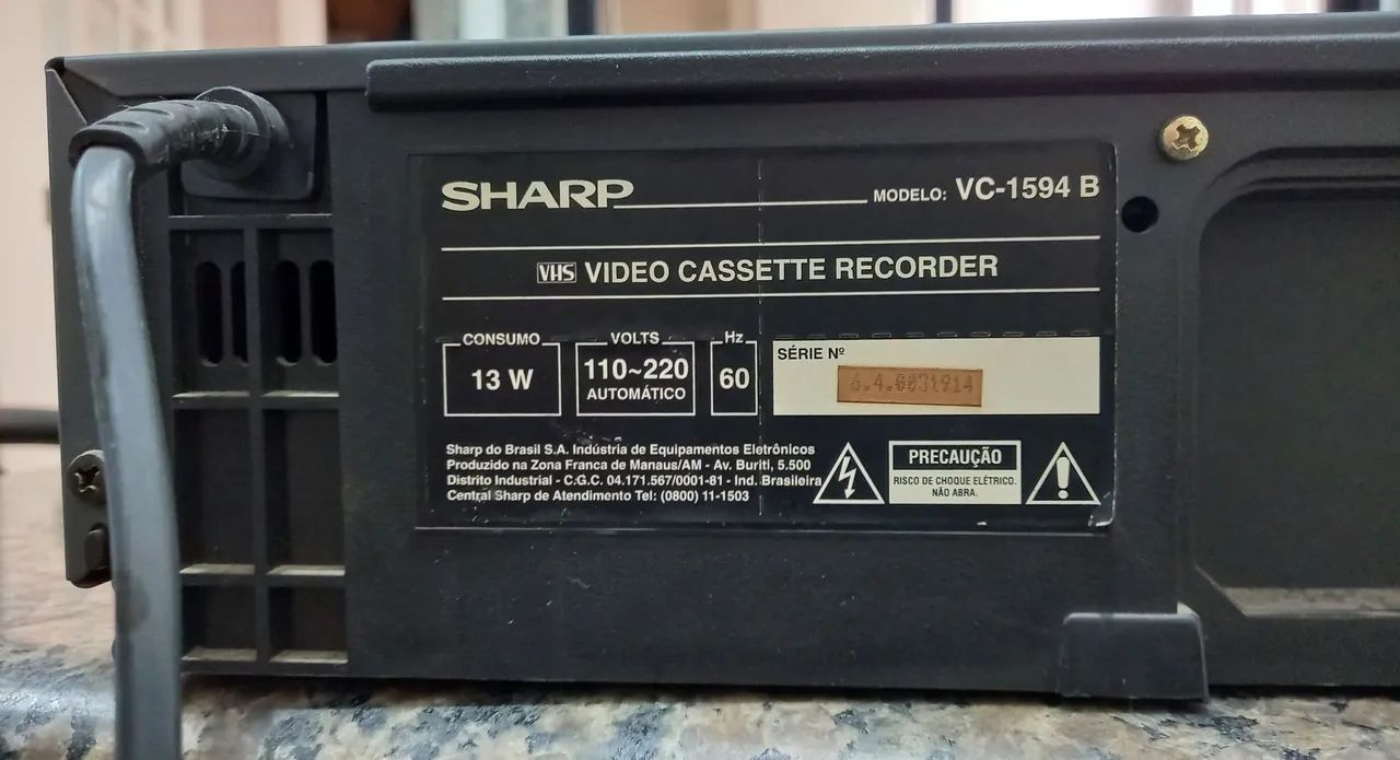 Vídeo Cassete Sharp 4 cabeças - Foto 5