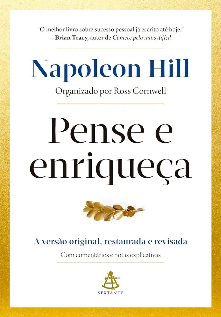Livro "Pense e enriqueça" Napoleon Hill