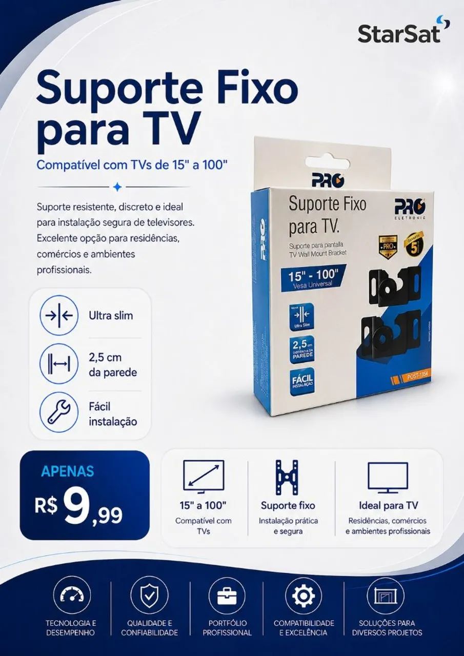 Novo suporte universal