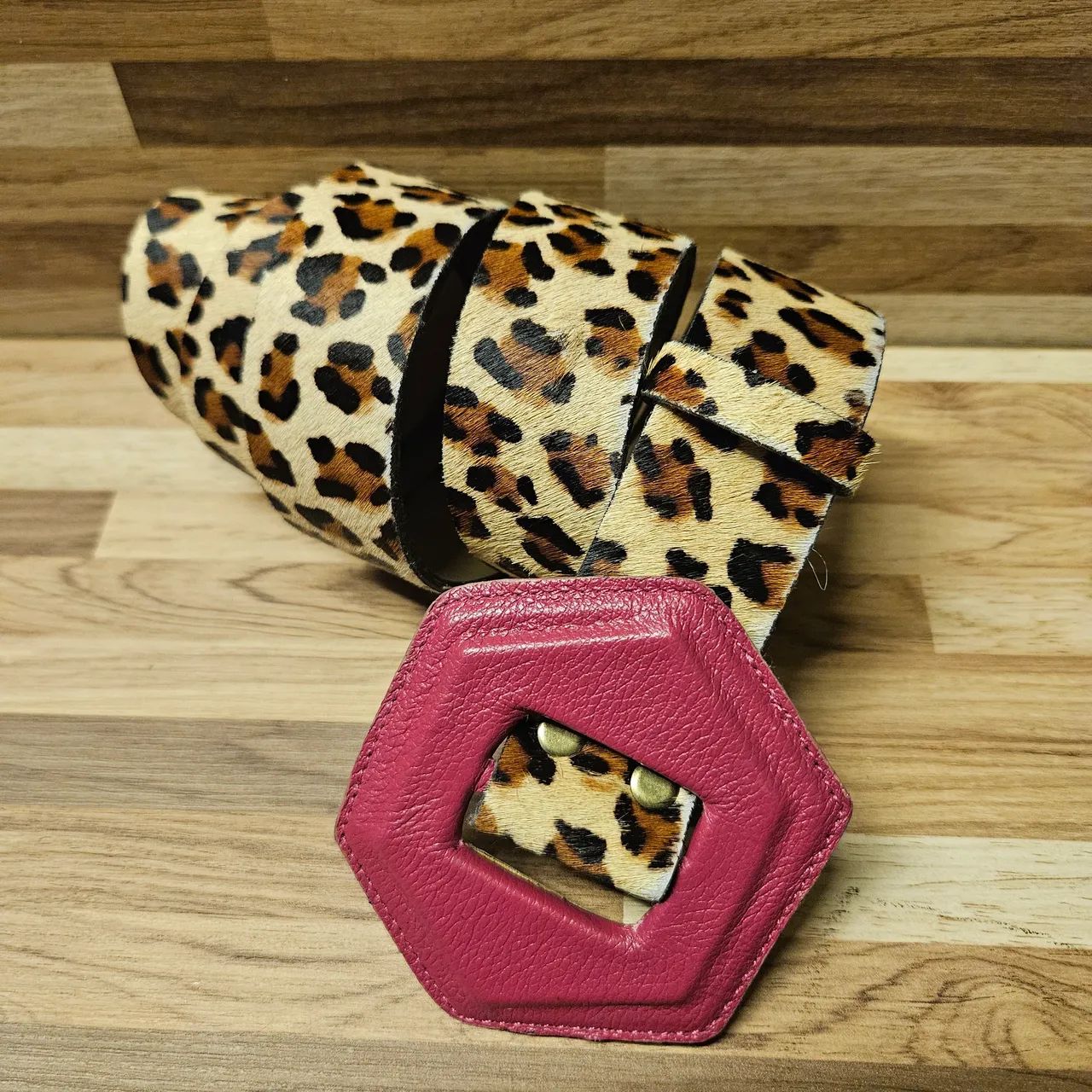2 Cintos Animal Print 105cm P/M - Foto 5