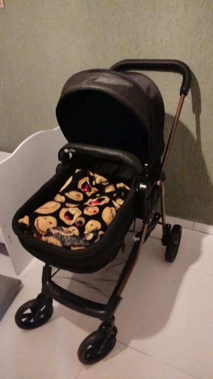Carrinho Moisés GALZERANO com bebê conforto  - Foto 5