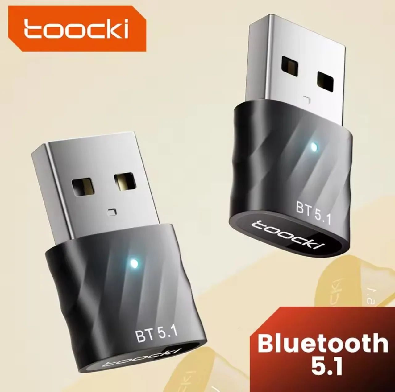 Adaptador Bluetooth 5.1 Toocki Windows 7/8.1/10/11