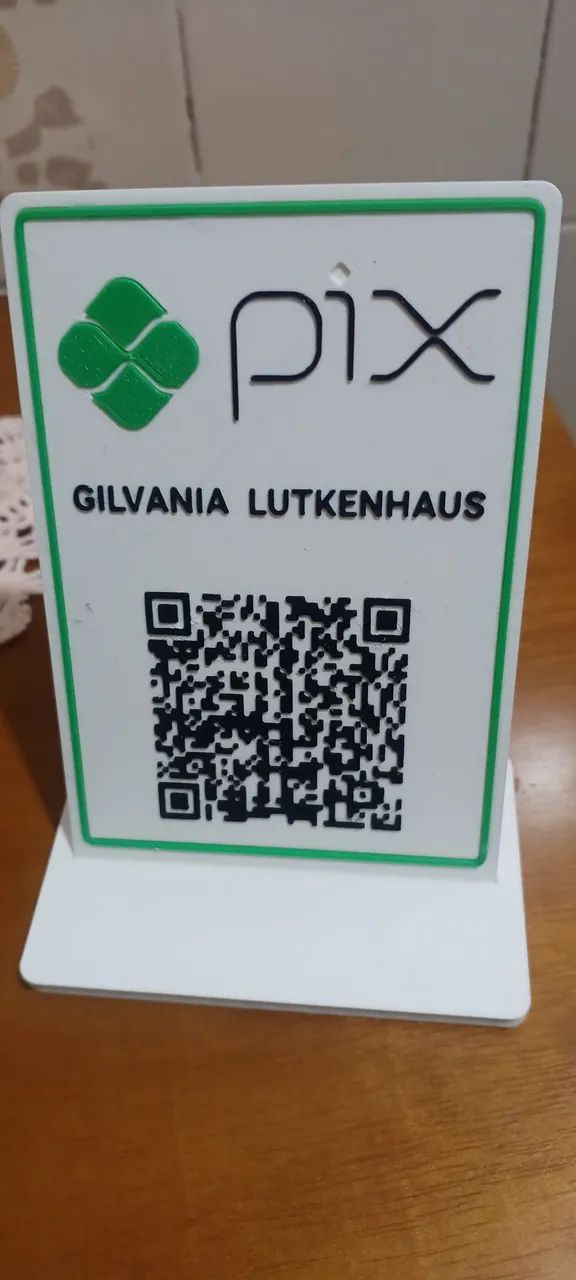Placa personalizada pix, google ou rede R$24,90 - Foto 2