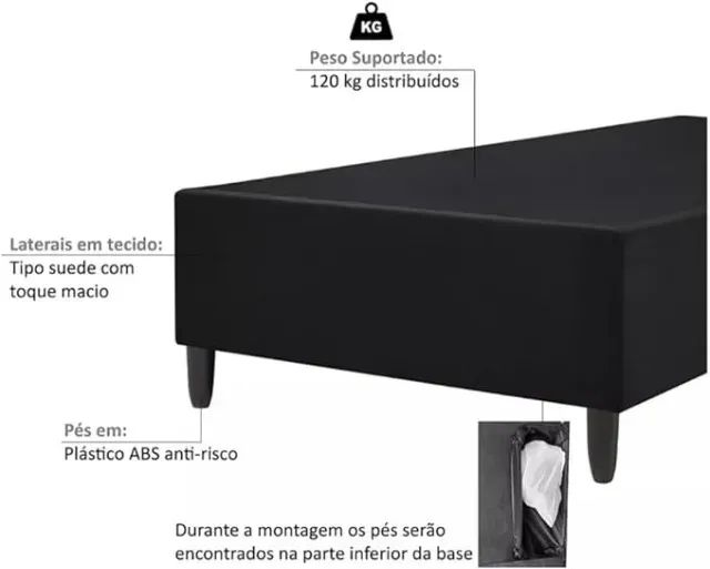 Base Box Solteiro - Foto 2