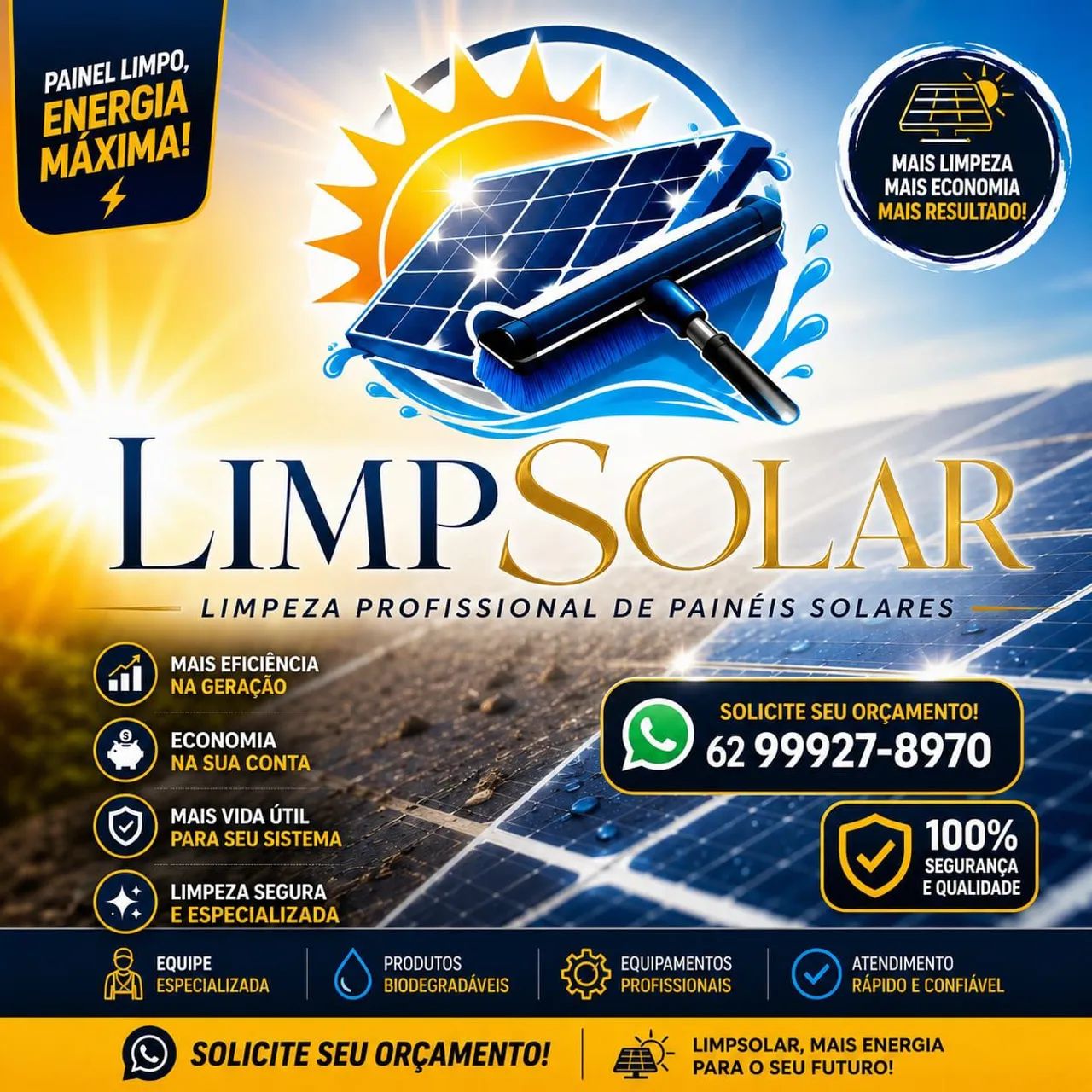 Limpeza de placa solar! - Foto 3