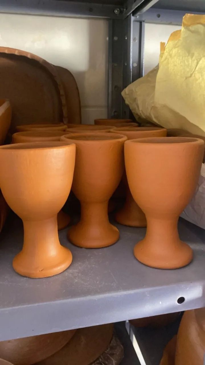 Taças de barro 
