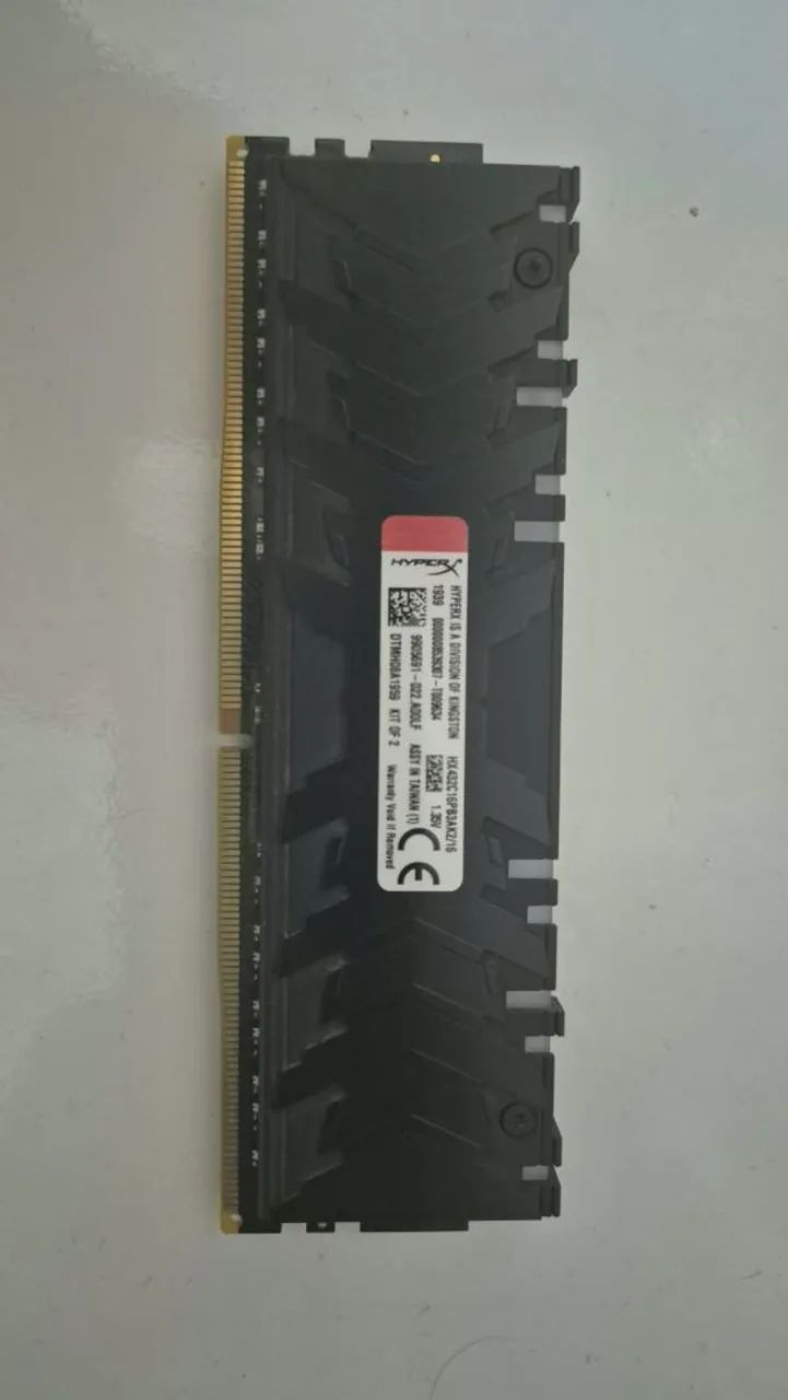 Memória ram HYPERX <br>HX432C16PB3AK2/16 - Foto 2