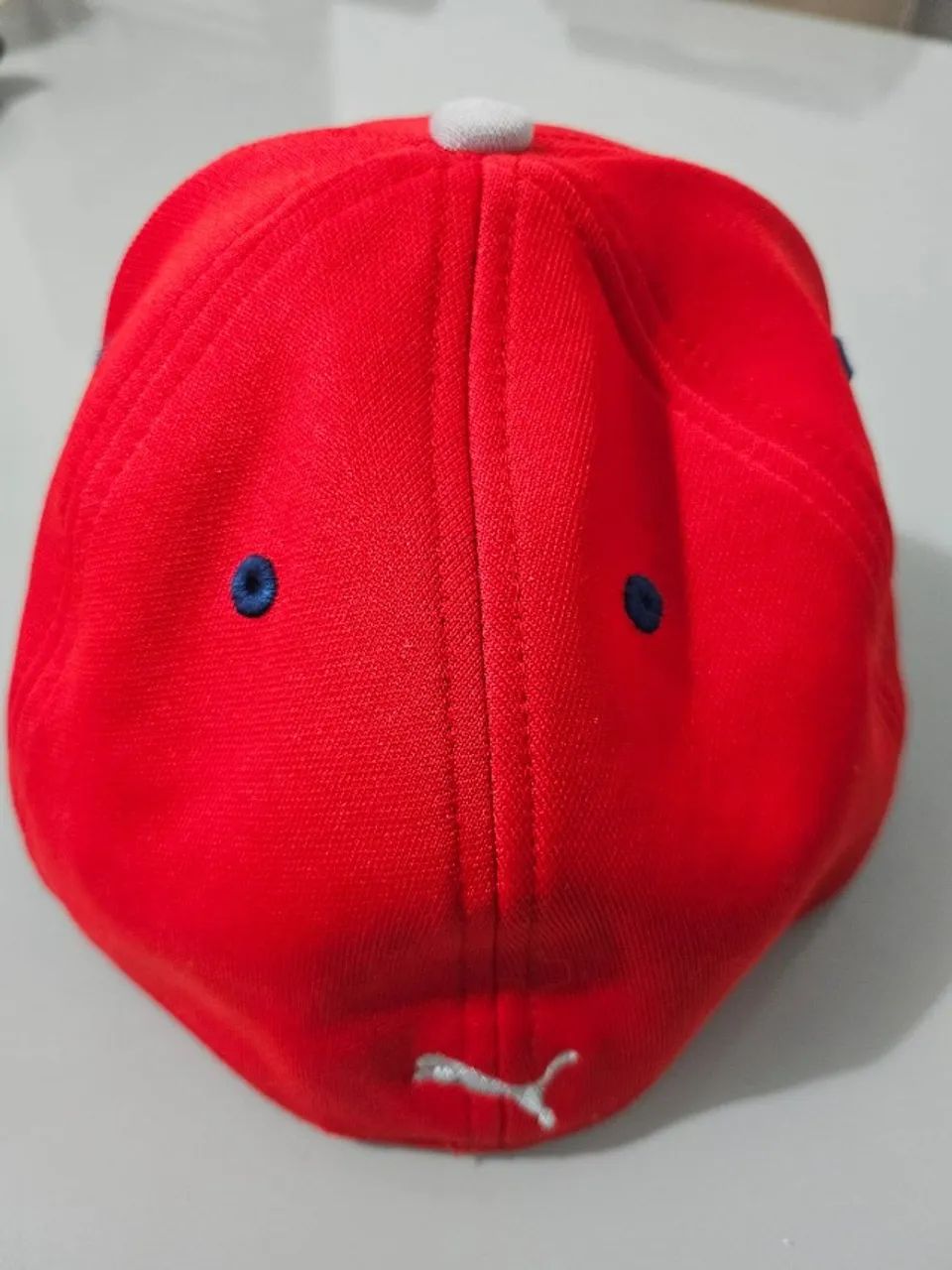 Boné Puma Original Flexfit Vermelho e Azul | Usado 1x - Foto 4