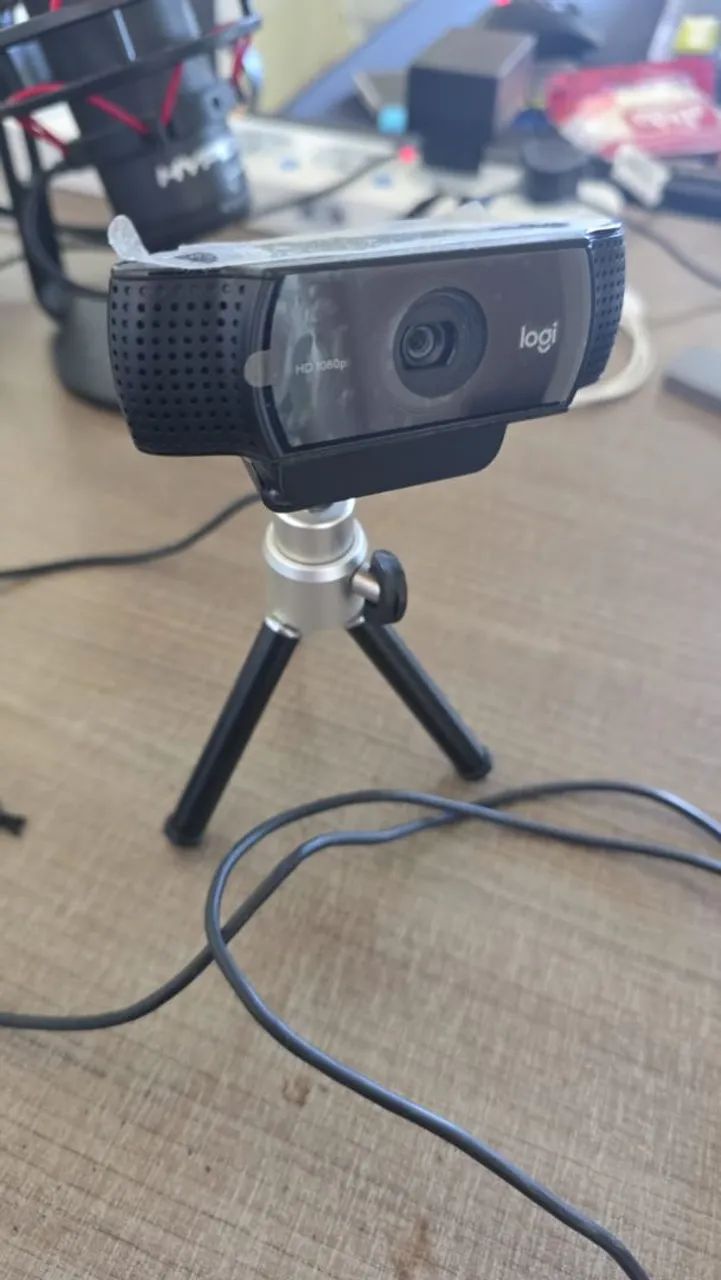 Webcam Logitech C920 FullHD 1080p + Tripé 