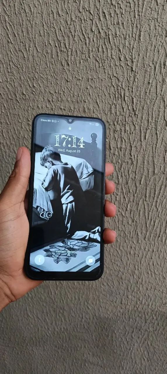 A14 com capinha,pelicula e cabo do carregador