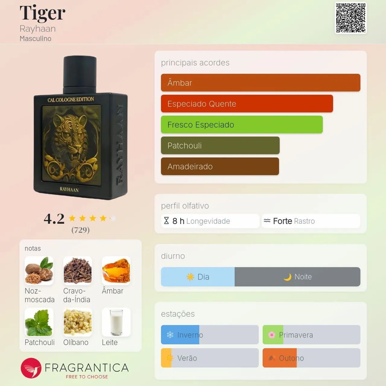 Perfume Árabe Tiger Rayaan Masculino  - Foto 3