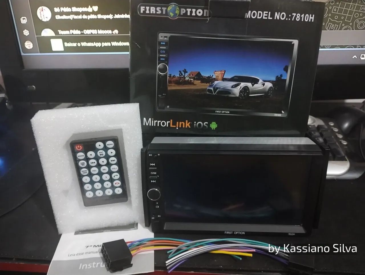 Multimídia First Option 7810h tela7" bluetooth gps na cx +acessórios nova ac/trocas - Foto 2
