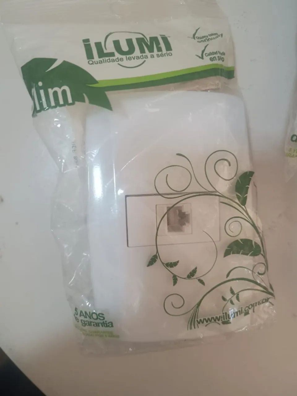 10 Tomadas de Rede RJ45 Ilumi Slim Completa (Placa + Módulo) - Foto 3