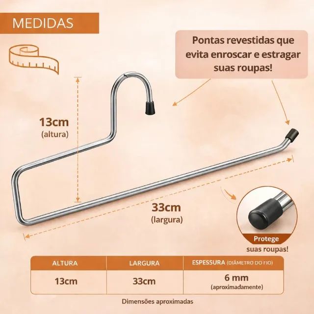 Cabides para Calça (20 und) - Foto 3