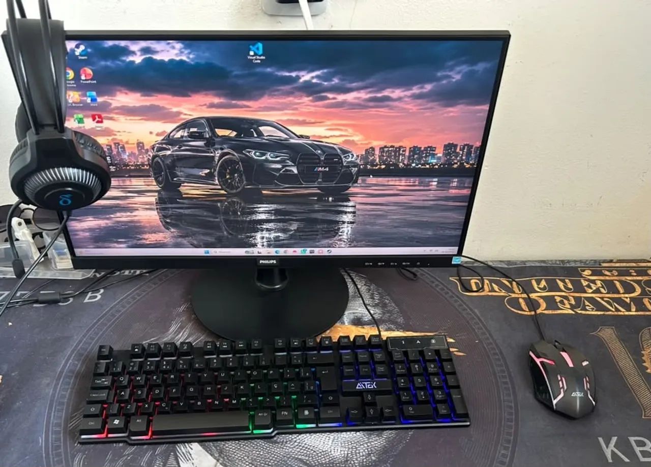 Monitor Philips 75hz   21,5 polegadas 