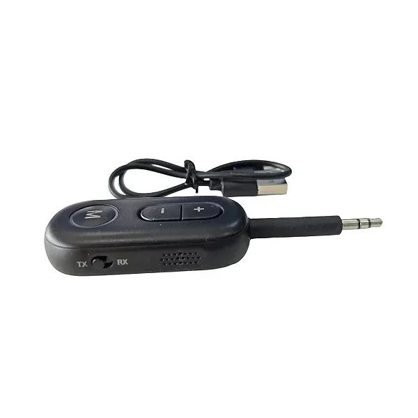 Adaptador Transmissor e Receptor Bluetooth 5.3 P2 2 em 1 com Microfone e Bateria - VAORLO - Foto 3