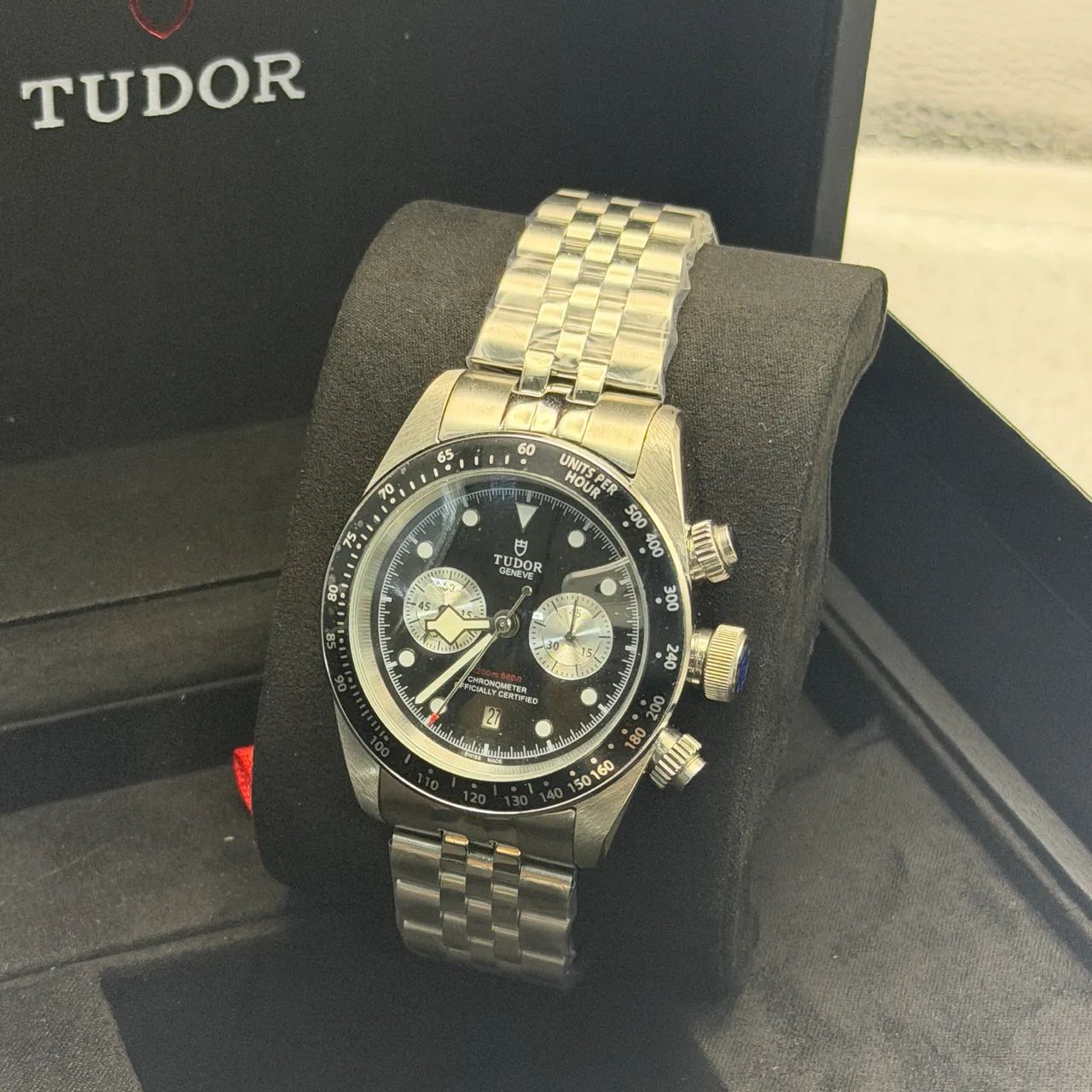 Tudor Black Bay Chronograph 41mm Automático Premium AAA+ Vidro Safira - Foto 2