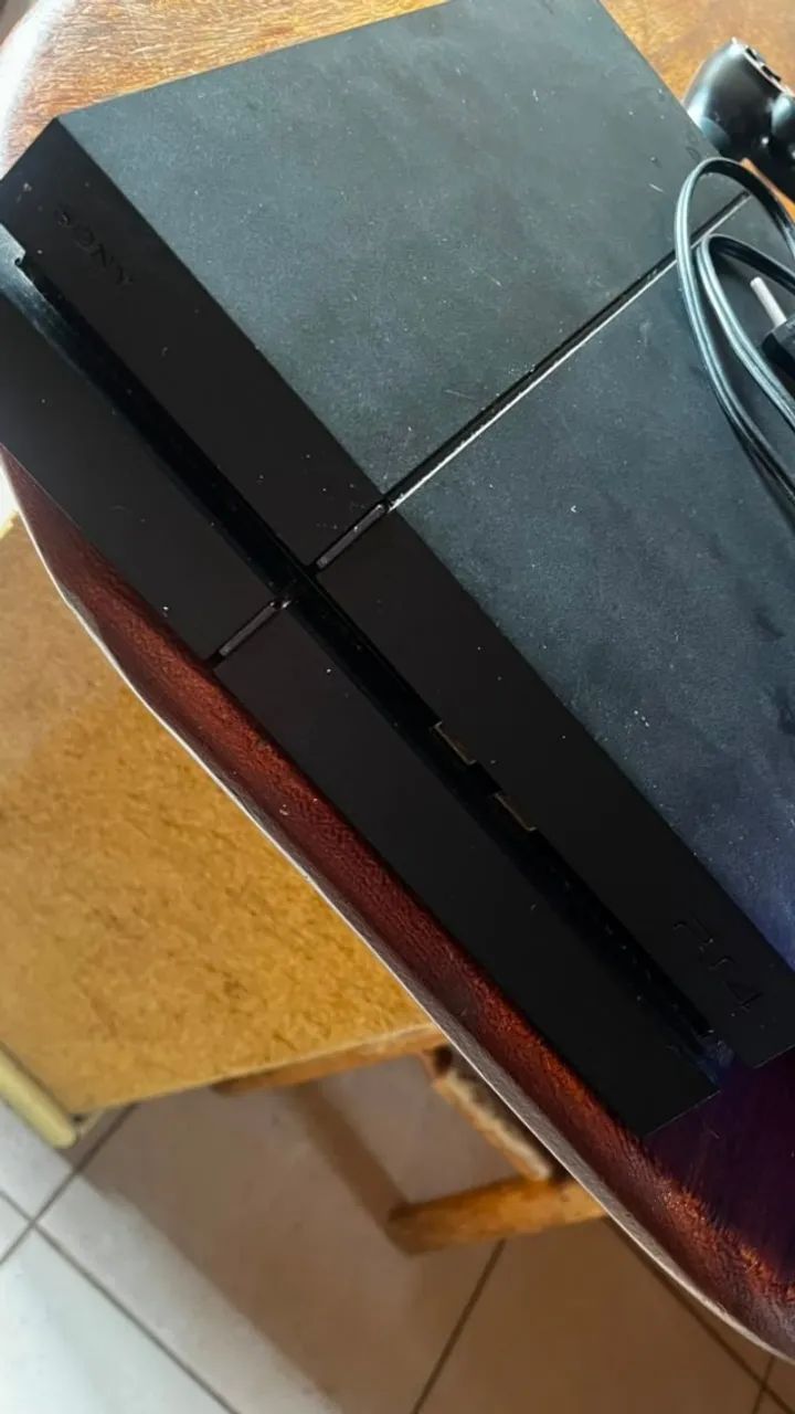 PS4 Fat 500GB + Dualshock + Jogos + Cabos - Foto 2