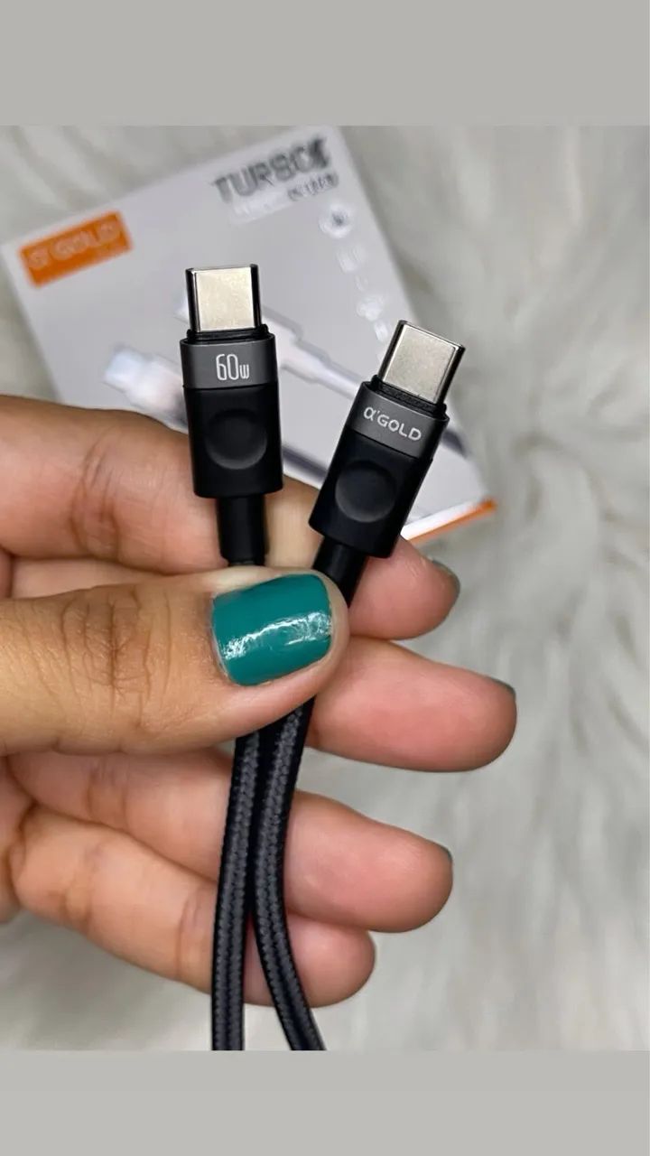 Cabos A'Gold  Tipo C /USB-C 60W -   - Foto 4