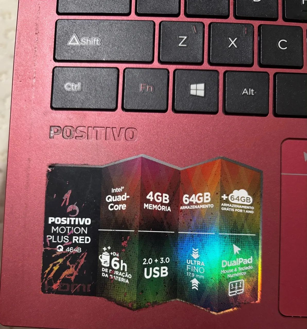 Notebook positivo Motion red Q464B intel usado  - Foto 4